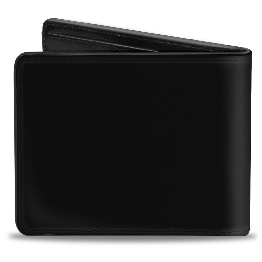 Chevrolet Impala Deer Emblem Black & Silver Bi-Fold Wallet