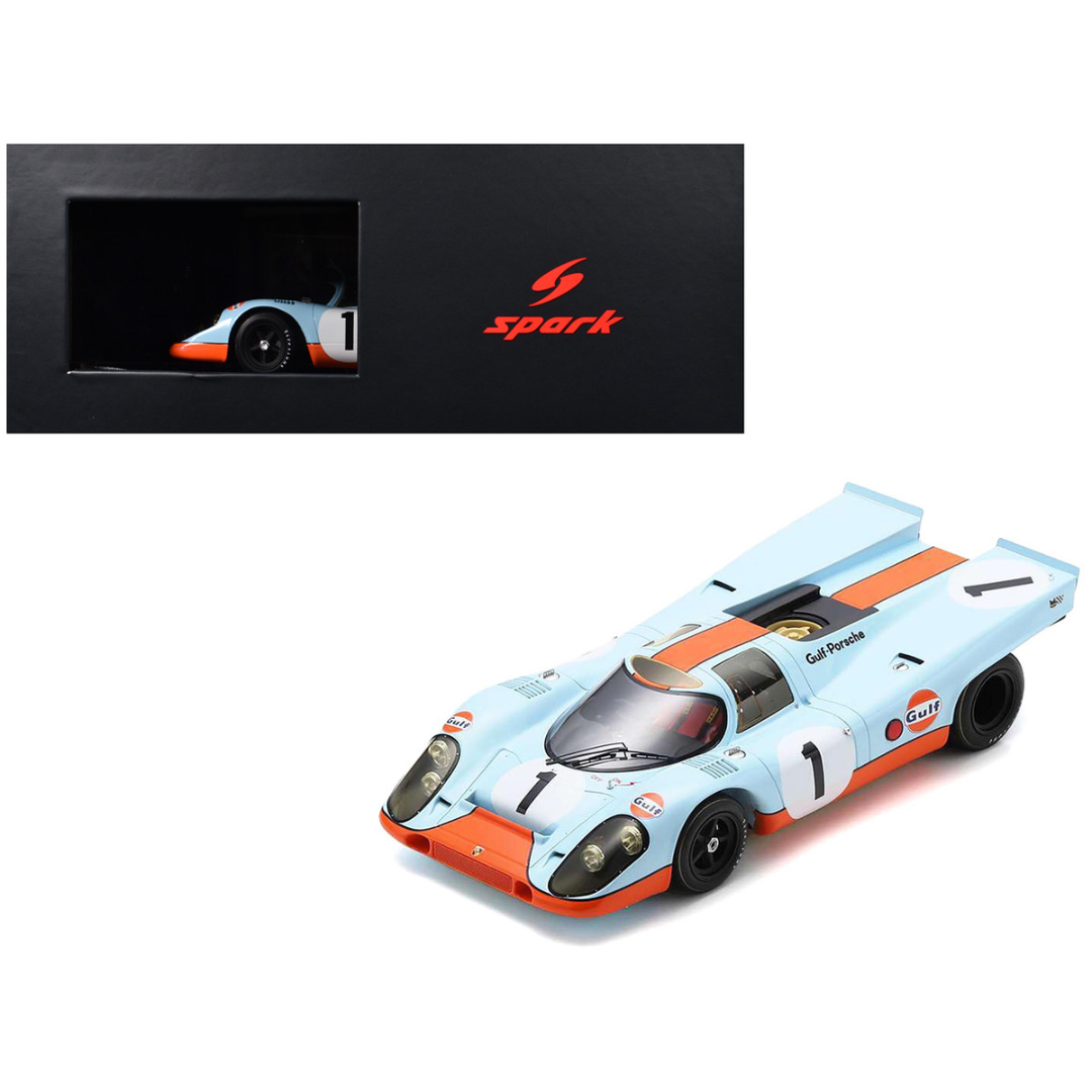 Porsche 917K #1 Jo Siffert - Brian Redman "J.W. Automotive Engineering" 2nd Place "24 Hours of Daytona" (1970) with Acrylic Display Case 1/18 Model Car