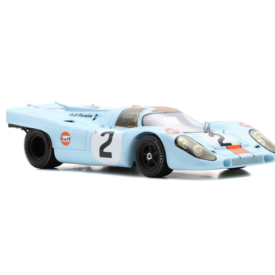 Porsche 917K #2 Pedro Rodriguez - Jackie Oliver "J.W. Automotive Engineering" Winner "24 Hours of Daytona" (1971) with Acrylic Display Case 1/18 Model Car