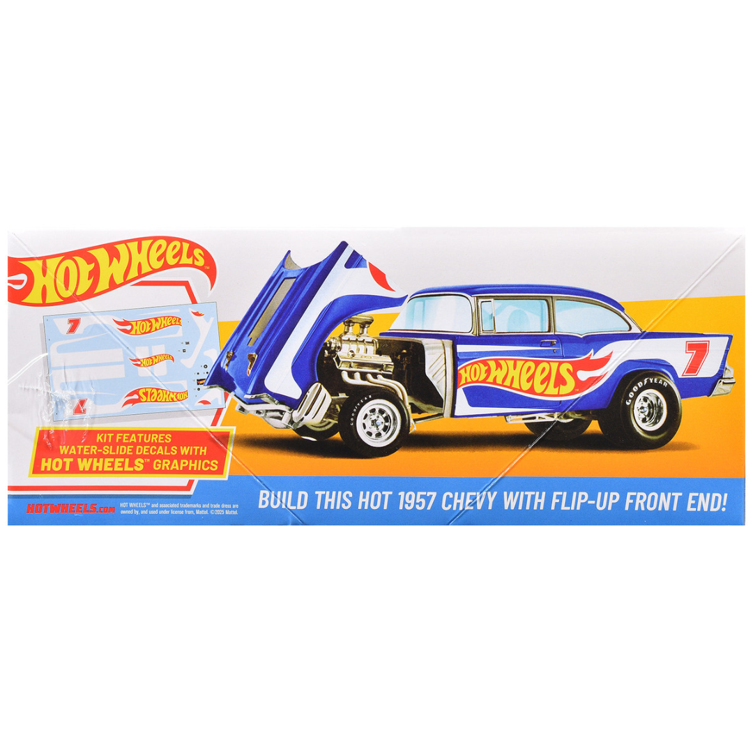 Skill 2 Model Kit 1957 Chevrolet Sedan Flip-Nose "Hot Wheels" 1/25 Scale Model