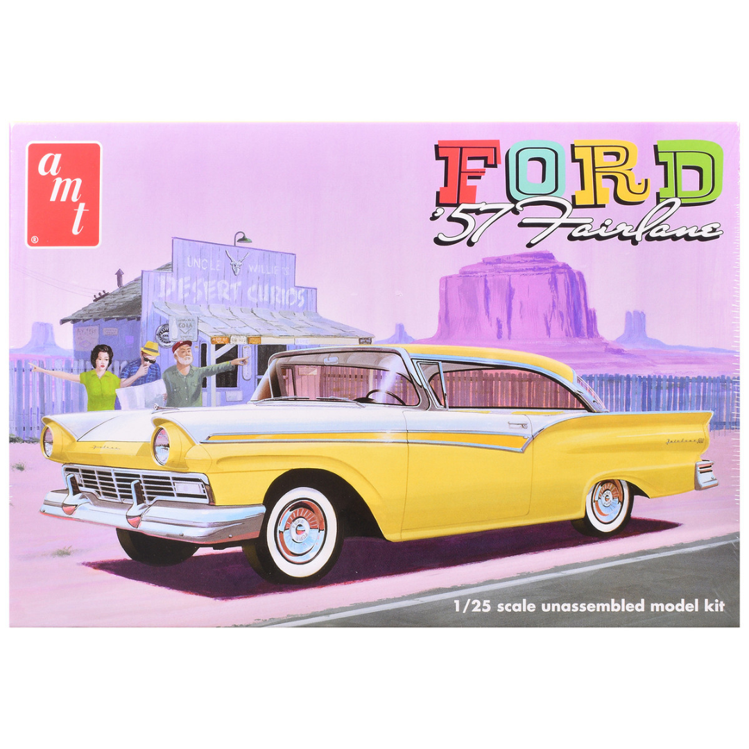 Skill 2 Model Kit 1957 Ford Fairlane Hardtop 3-in-1 Kit 1/25 Scale Model