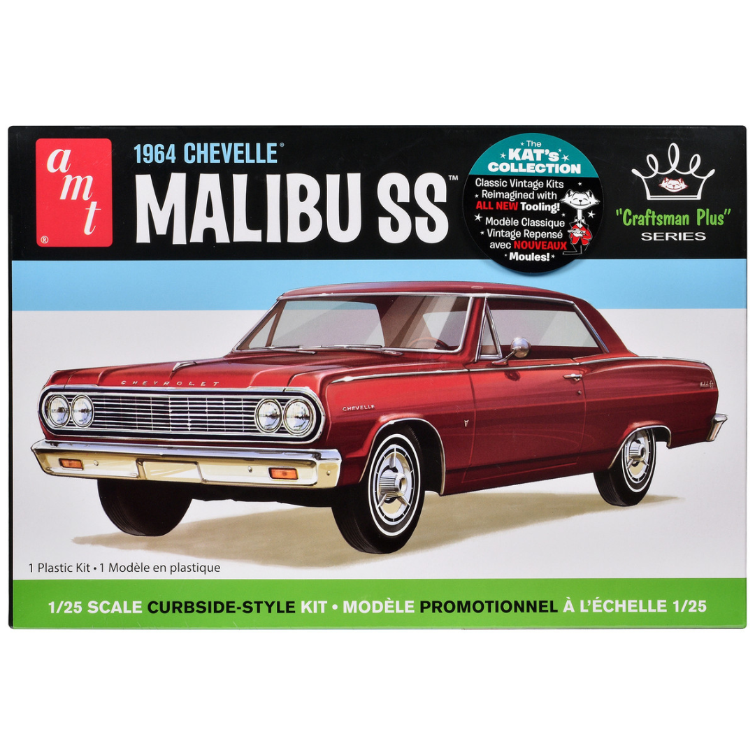 Skill 2 Model Kit 1964 Chevrolet Chevelle Malibu SS "Craftsman Plus" Series 1/25 Scale Model