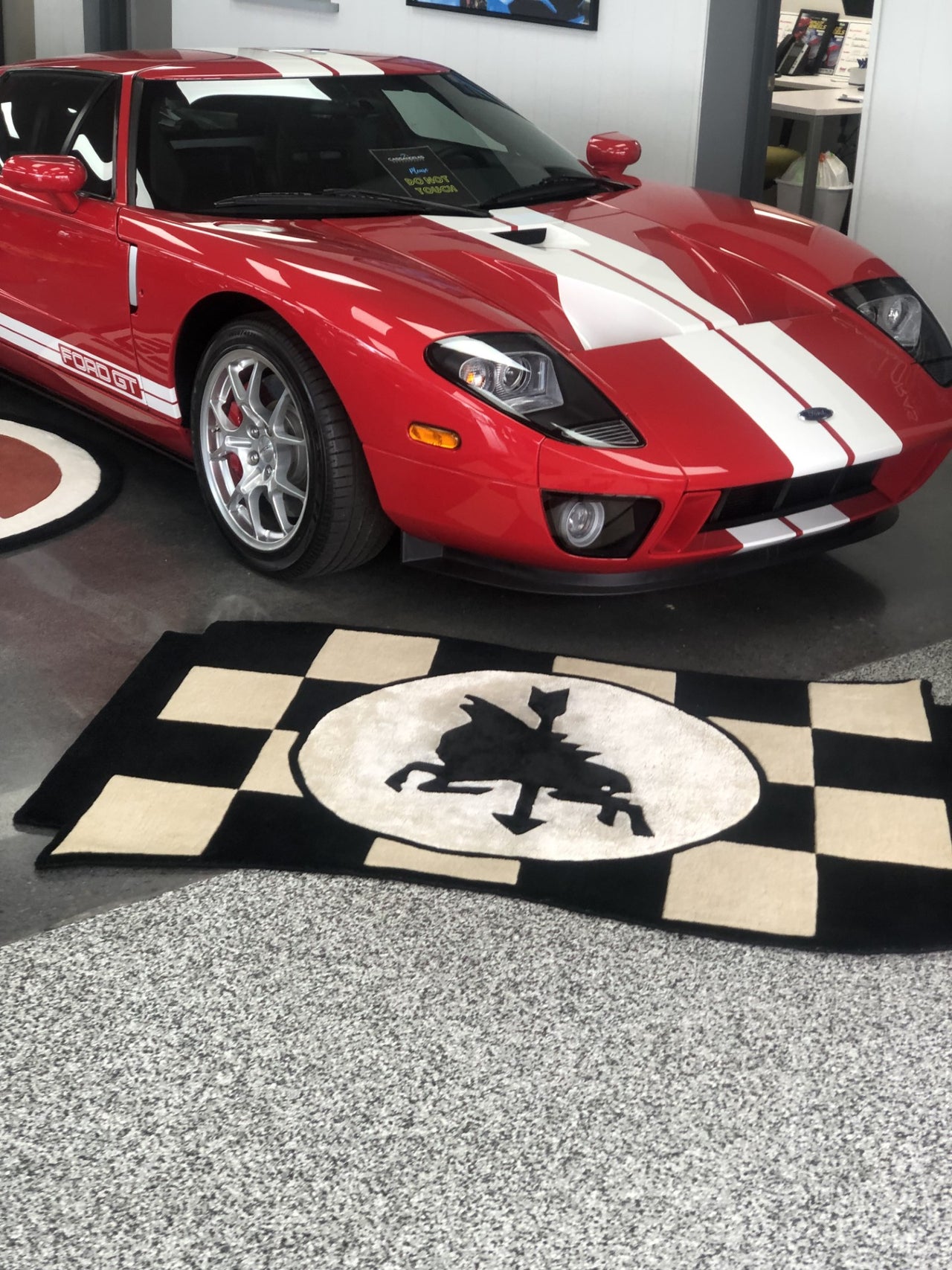 4' x 6'The 'Slain Stallion' Rug - Ford vs. Ferrari