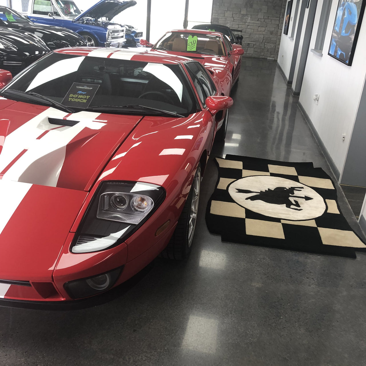 4' x 6'The 'Slain Stallion' Rug - Ford vs. Ferrari