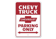 chevy-truck-parking-only-aluminum-sign
