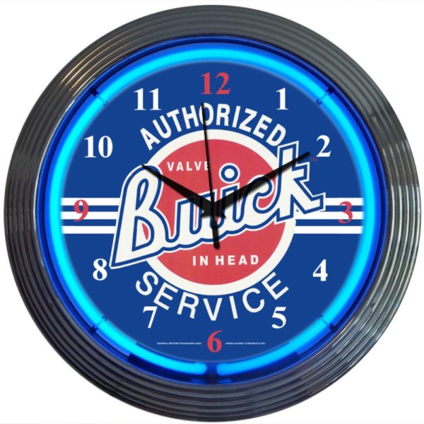buick-service-neon-clock