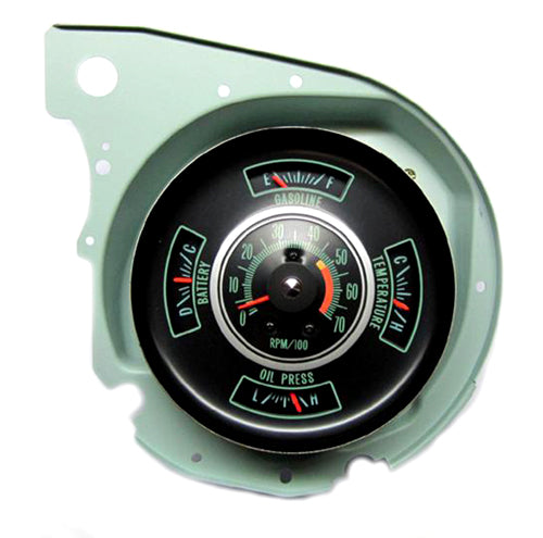 1969-1969 Chevrolet Chevelle Gauge Cluster W/5000 RPM Redline - CA