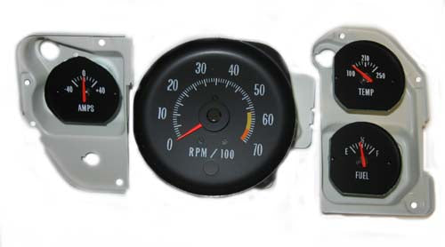 1971-1972 Chevrolet Chevelle SS Gauge Conversion Kit - 6500 RPM - CA