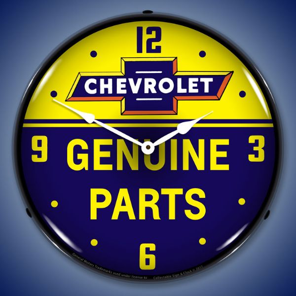 chevrolet-bowtie-genuine-parts-clock