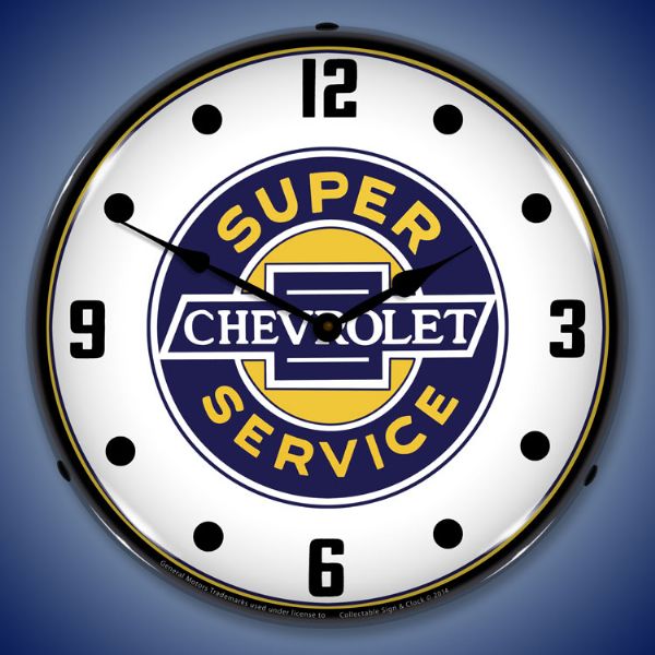 chevrolet-super-service-lighted-clock