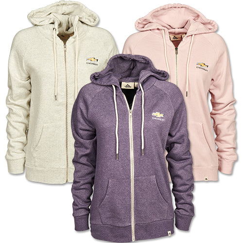 ladies-chevrolet-gold-bowtie-fleece-zip-up-hoodie
