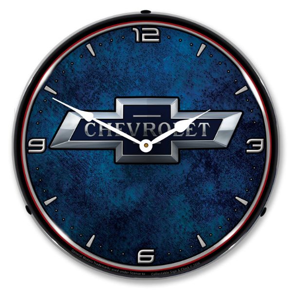 Chevrolet Bowtie 100th Anniversary Clock-GM24021531-classic-auto-store-online